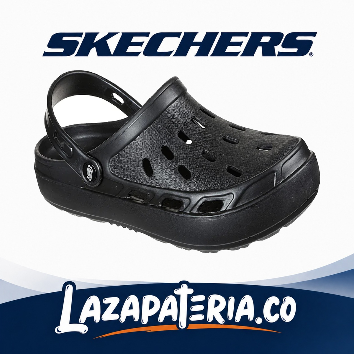 Chanclas Skechers Foamies Swifters Negro para hombre