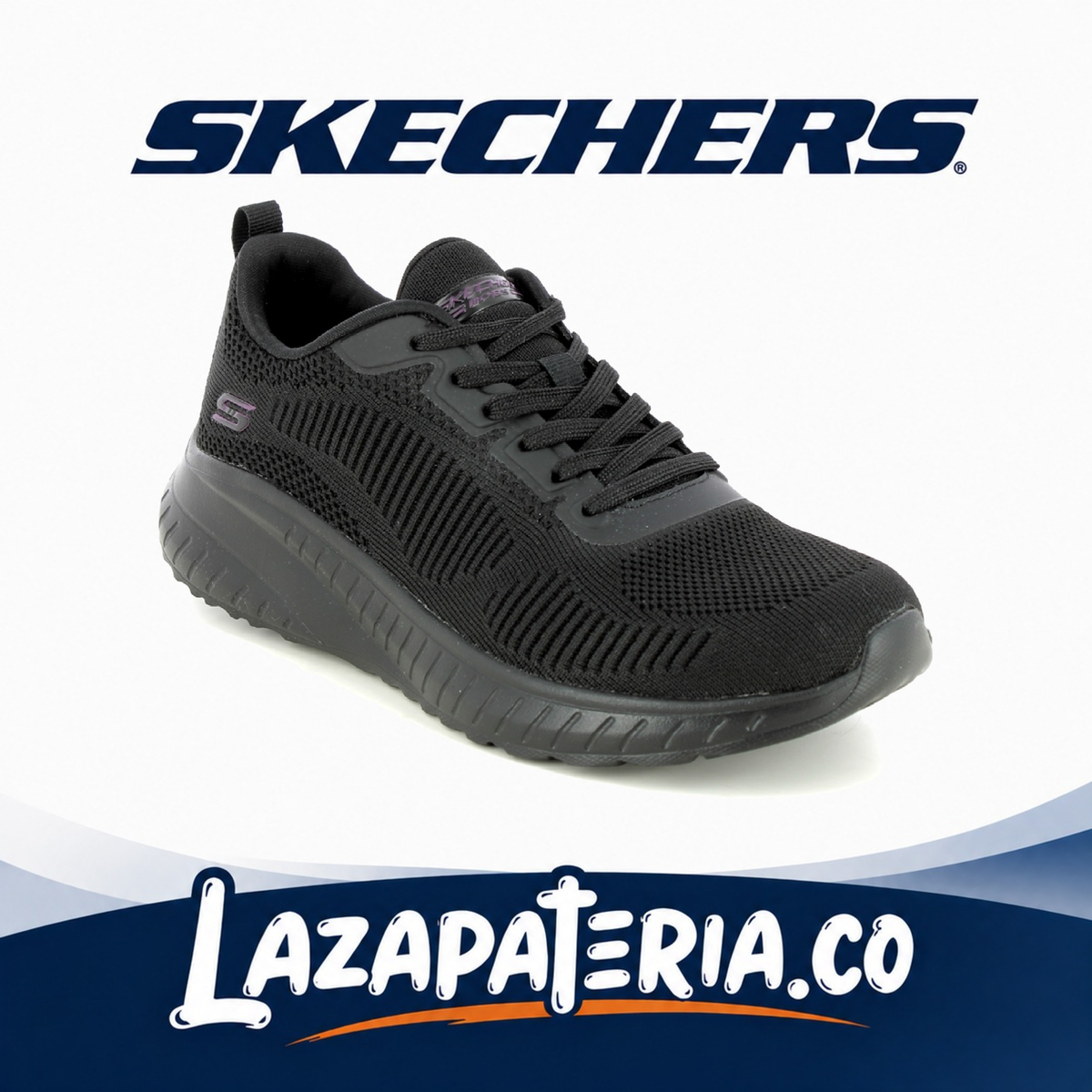 Tenis Skechers BOBS Squad Negro para mujer