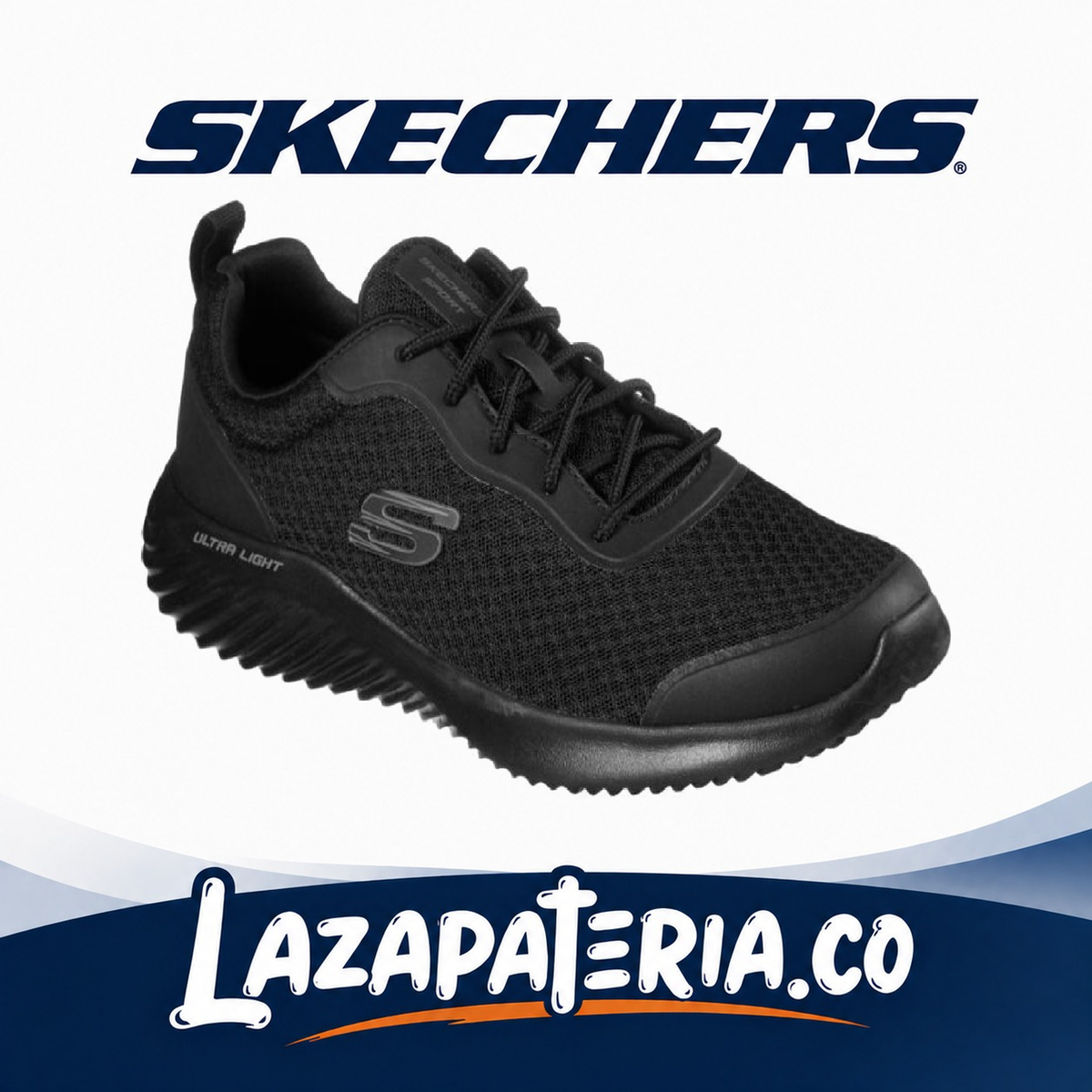 Tenis Skechers Bounder Negro para hombre
