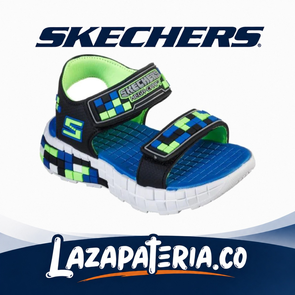 Sandalias Skechers Mega-Craft Azul para niño