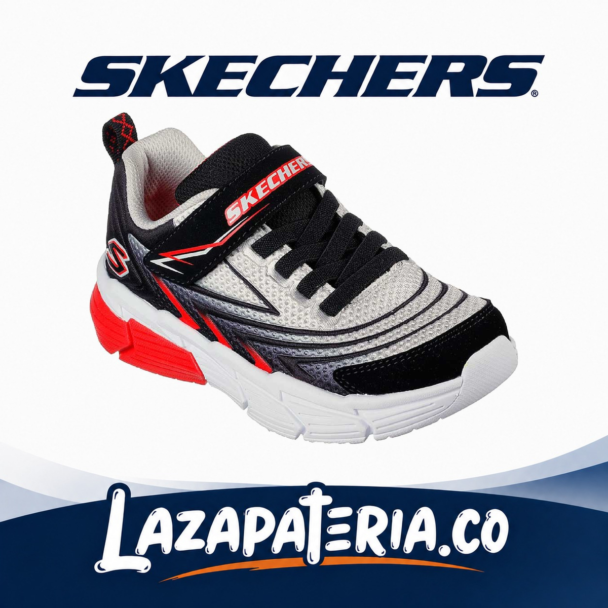 Tenis Skechers Vector-Matrix Beige para niño