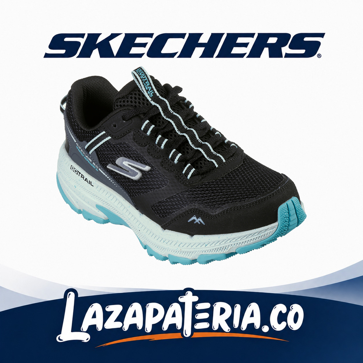 Tenis Skechers GOrun Trail Altitude Negro para mujer