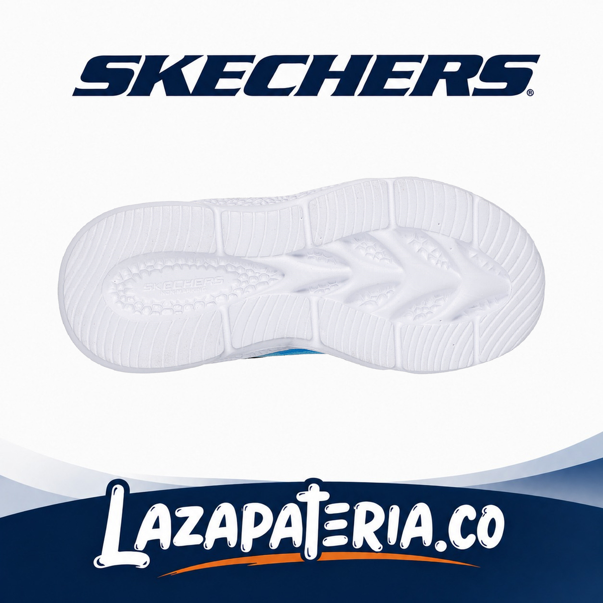 Tenis Skechers Meteor-Lights Negro para niño, vista 4