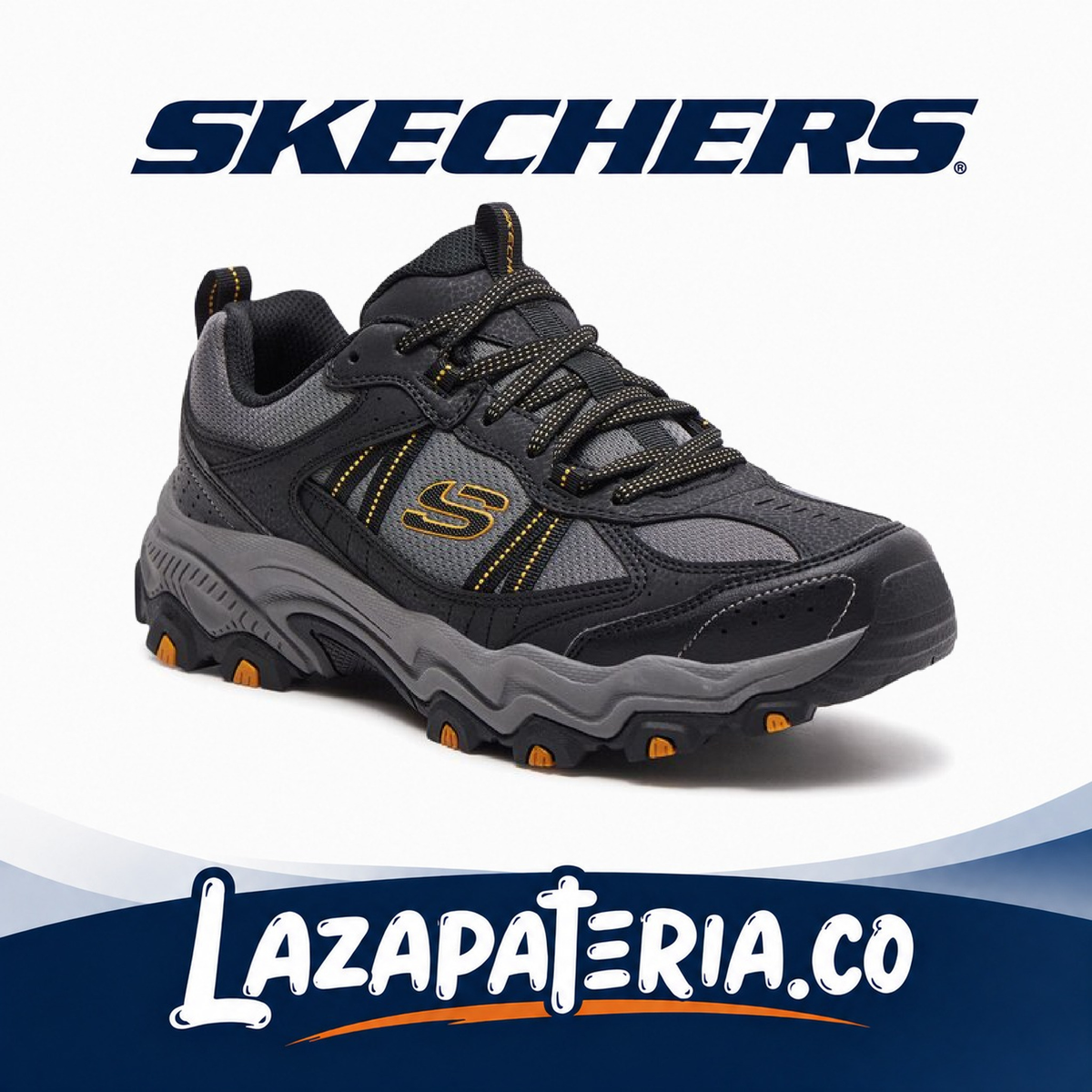 Tenis Skechers Stamina AT Negro para hombre