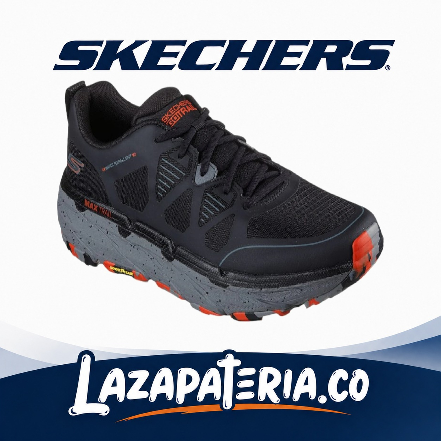 Tenis Skechers Max Cushioning Negro para hombre