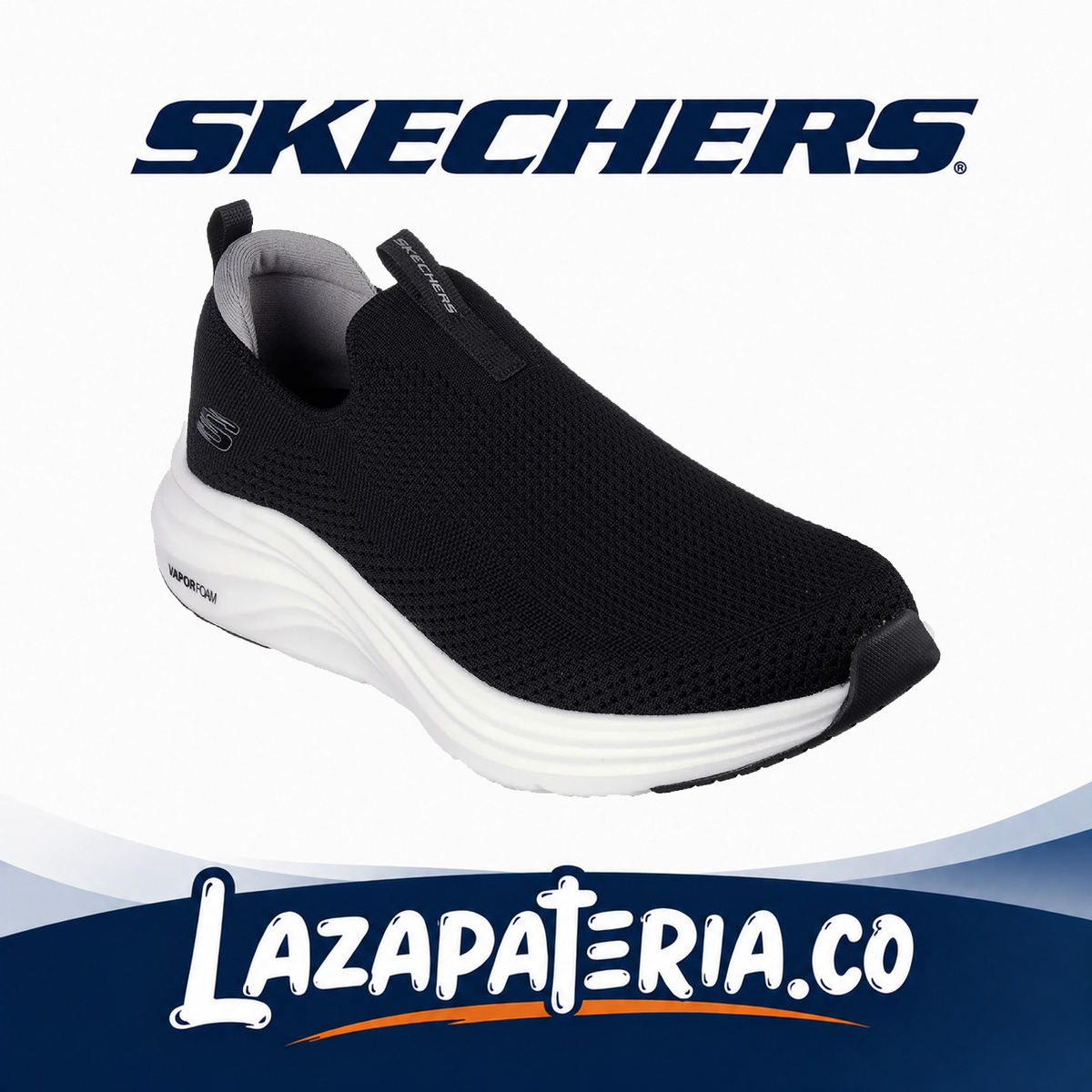 Tenis Skechers Vapor Foam Negro para hombre