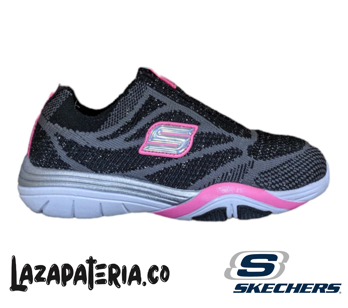 Tenis Skechers Negro para niña