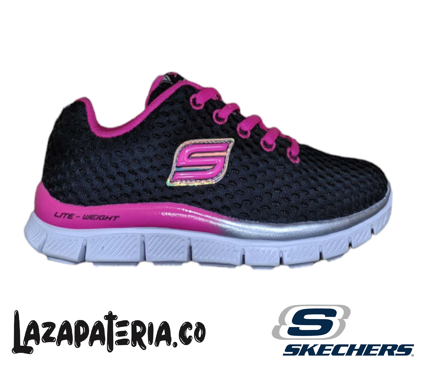 Tenis Skechers Negro para niña