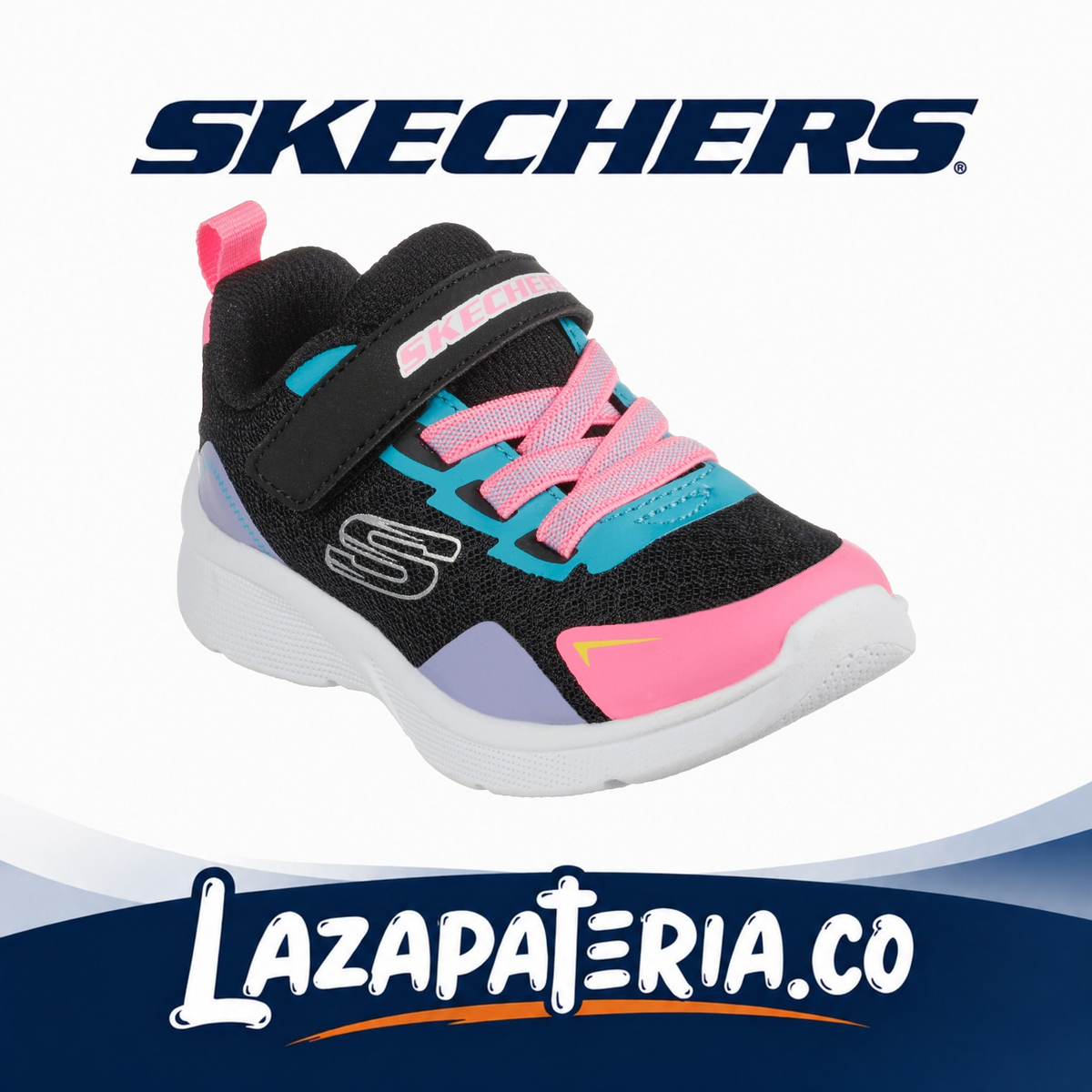 Tenis Skechers Microspec Multicolor para bebé