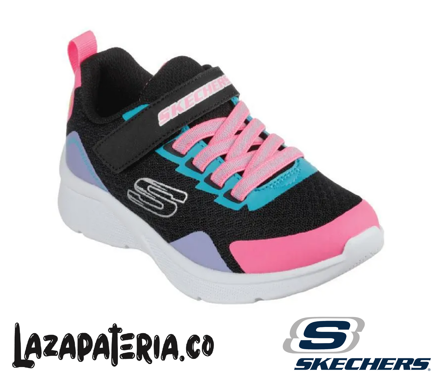 SKECHERS NIÑA MICROSPEC NEGRO C30P2348LBKMT