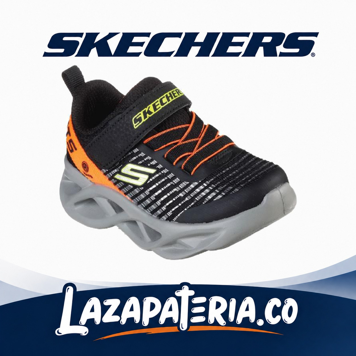 Tenis Skechers Twisty Brights Negro para bebé