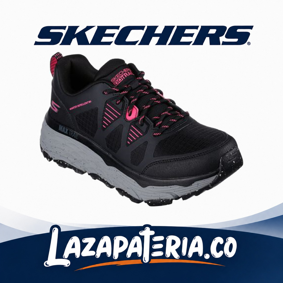Tenis Skechers Max Cushioning Negro para mujer