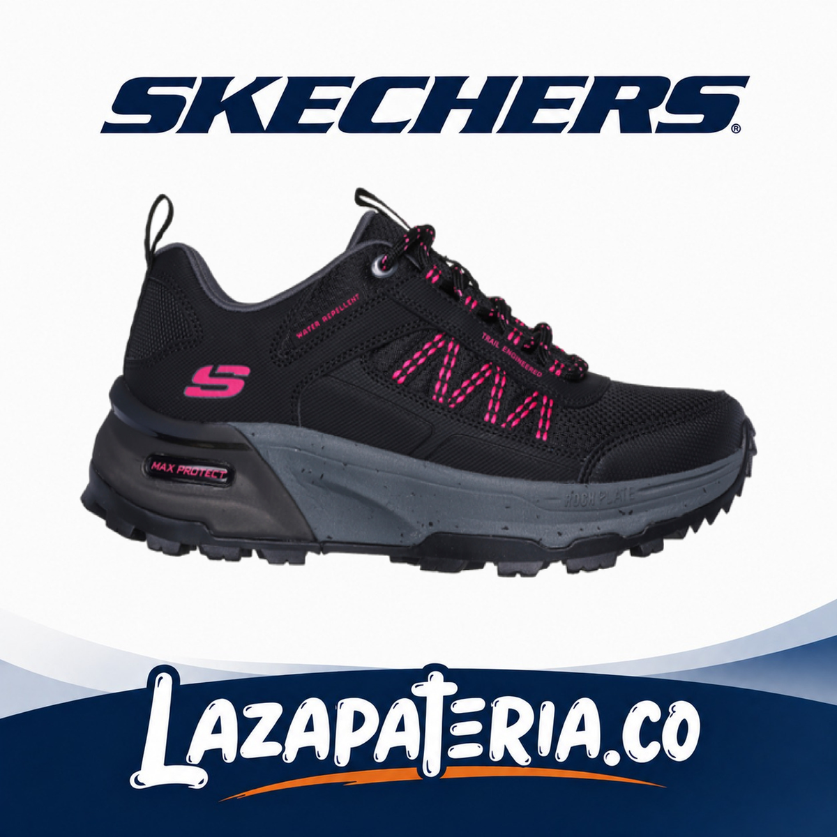 Tenis Skechers Max Protect Negro para mujer
