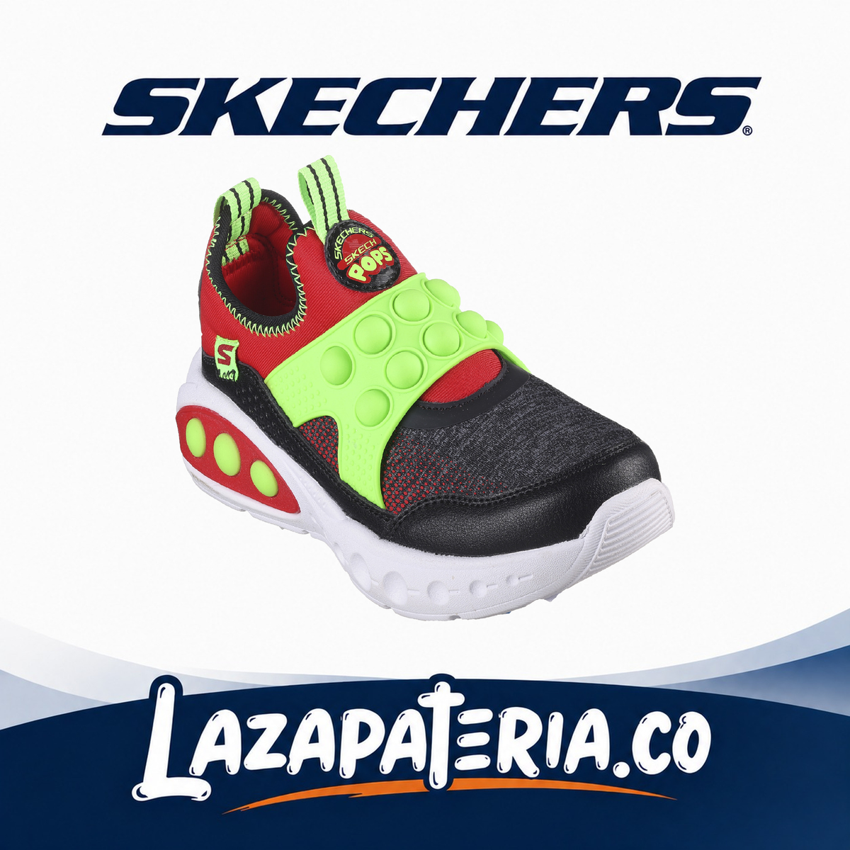 Tenis Skechers Skech Pops Negro para niño