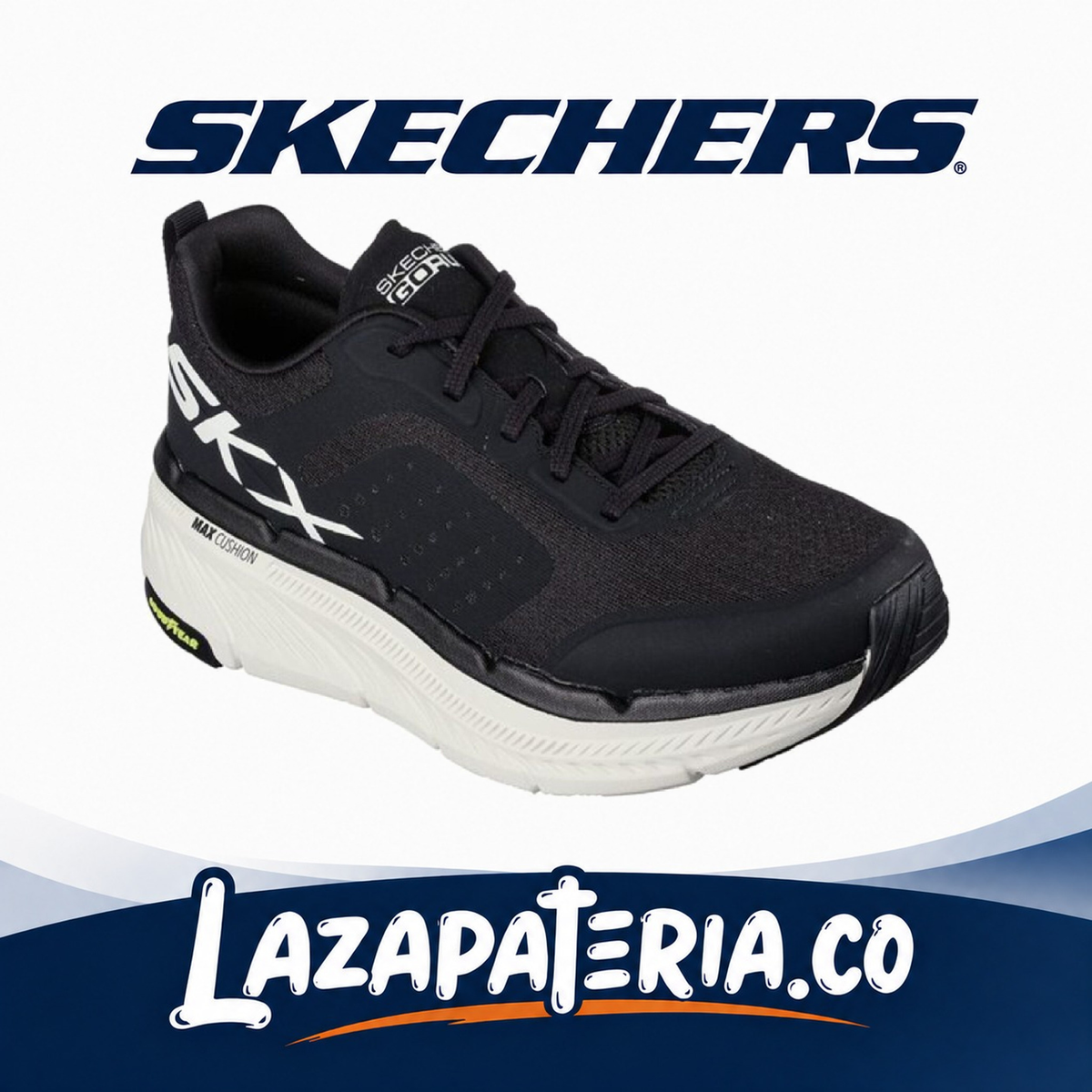 Tenis Skechers Max Cushioning Negro para hombre