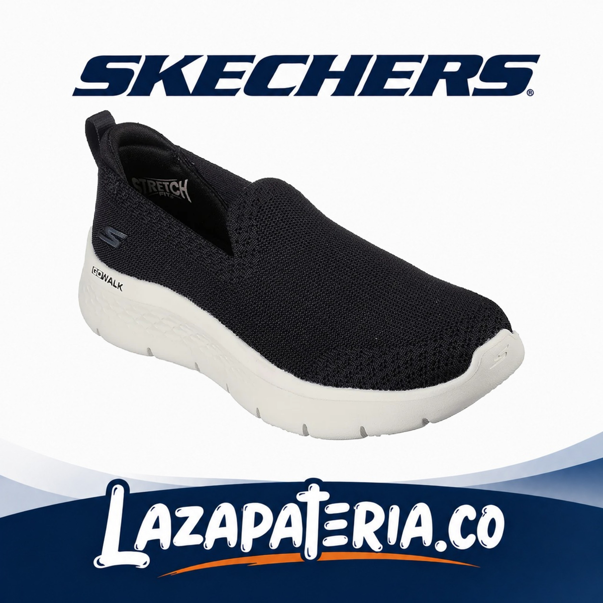 Tenis Skechers GO Walk Flex Negro para mujer