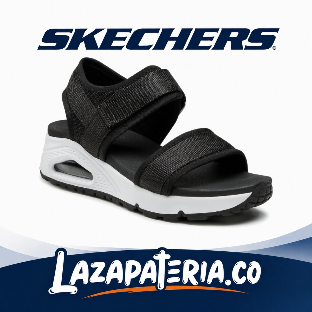 Sandalias Skechers UNO Negro para mujer