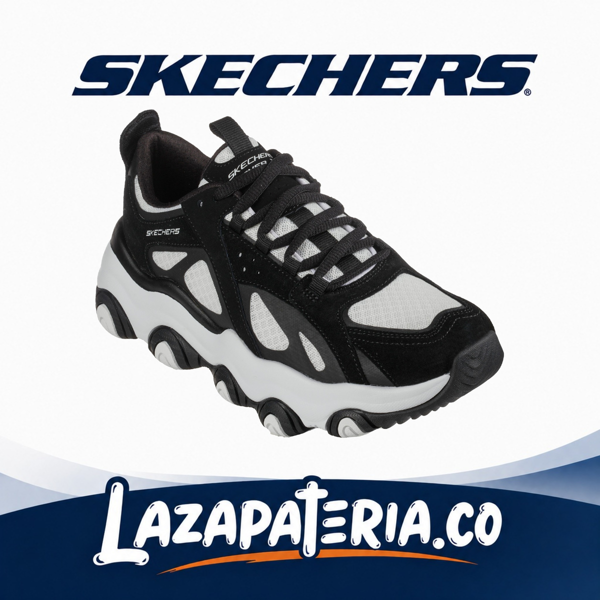 Tenis Skechers Rover x Negro para mujer