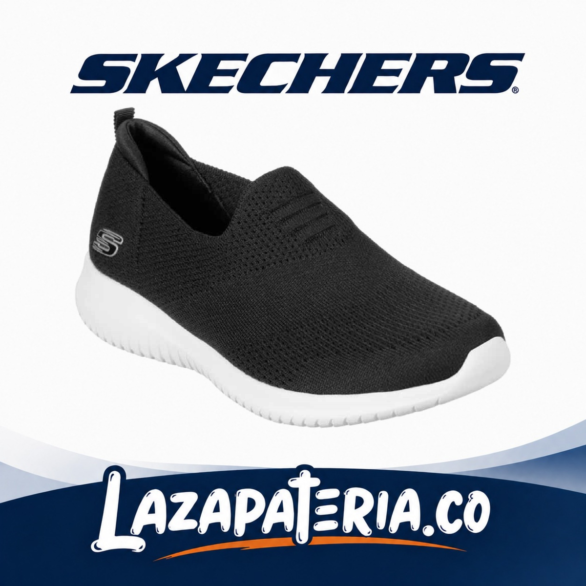 Tenis Skechers Ultra Flex Negro para mujer