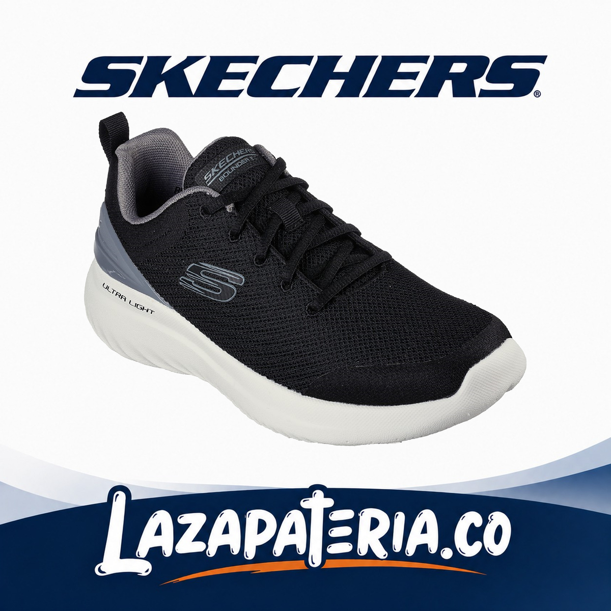 Tenis Skechers Bounder 2.0 Negro para hombre