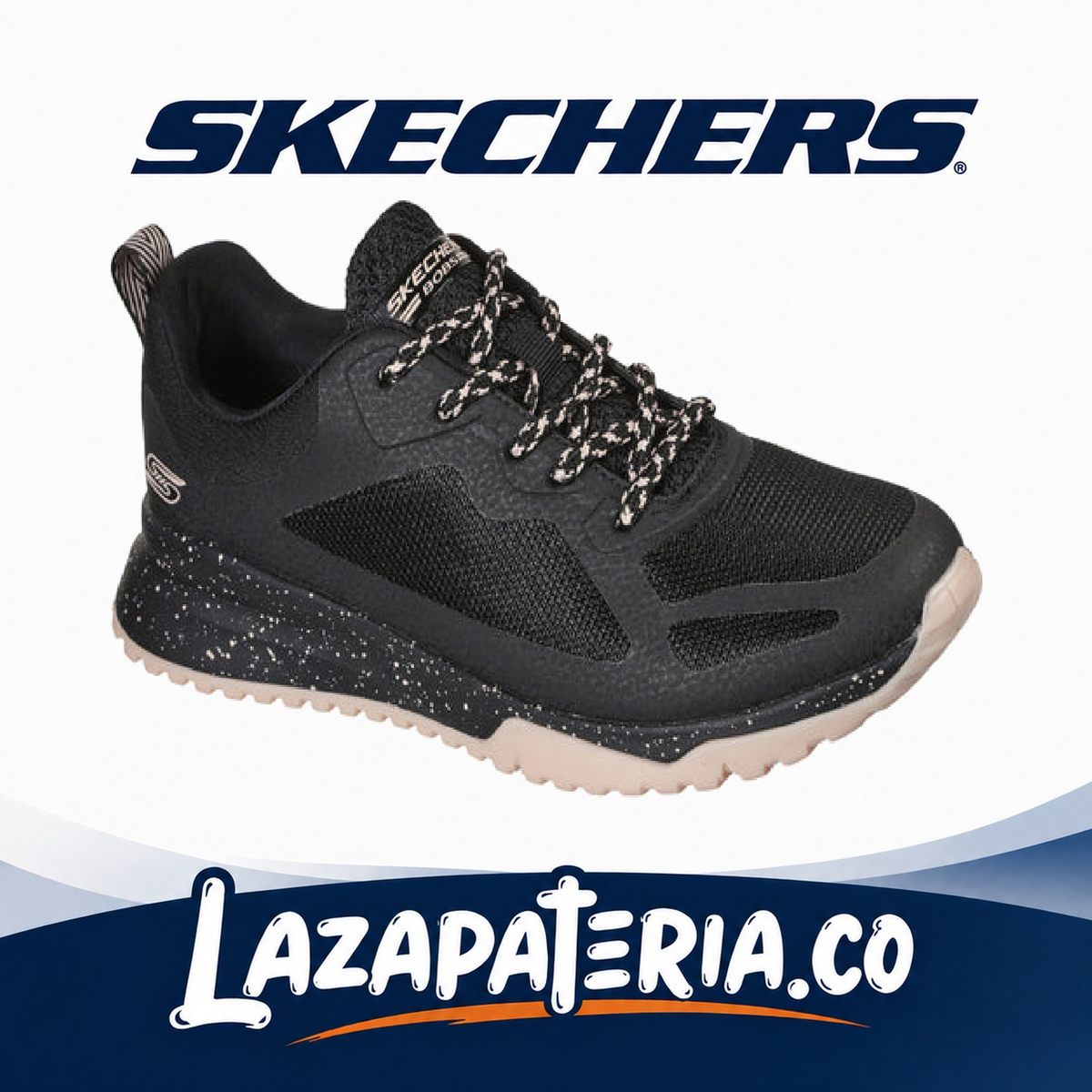 Tenis Skechers BOBS Negro para mujer