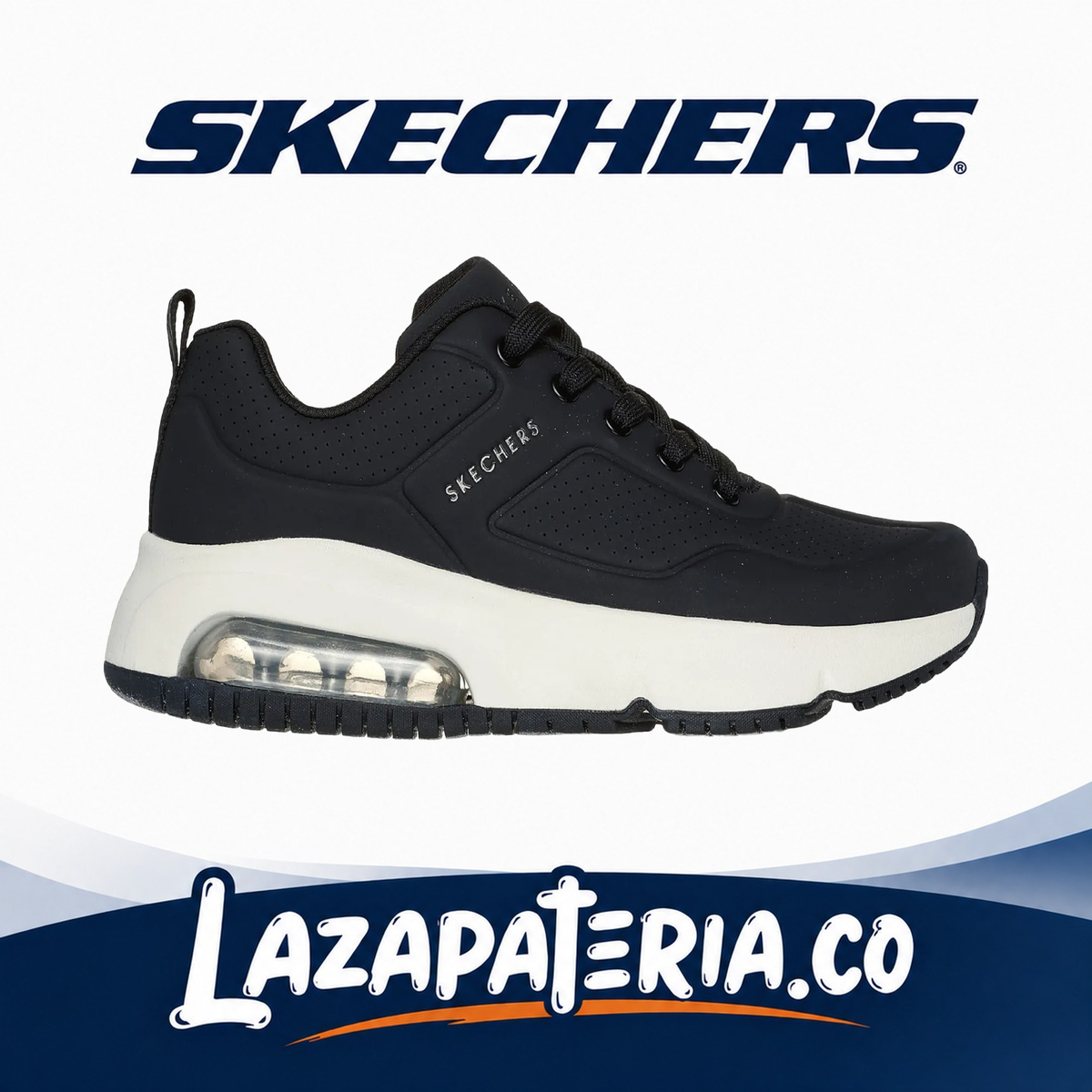 Tenis Skechers UNO Evolve Negro para mujer