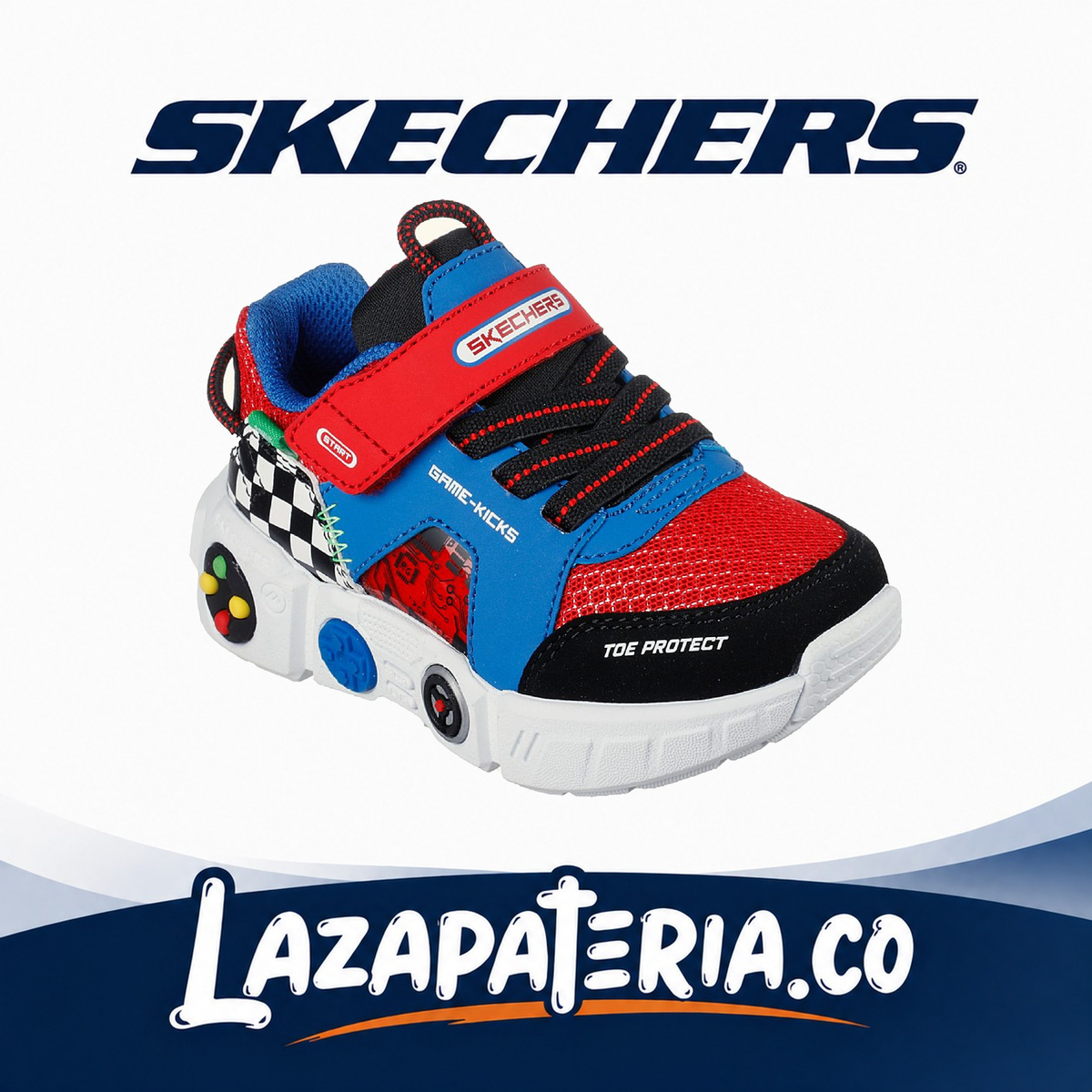 Tenis Skechers Game Kicks Multicolor para bebé