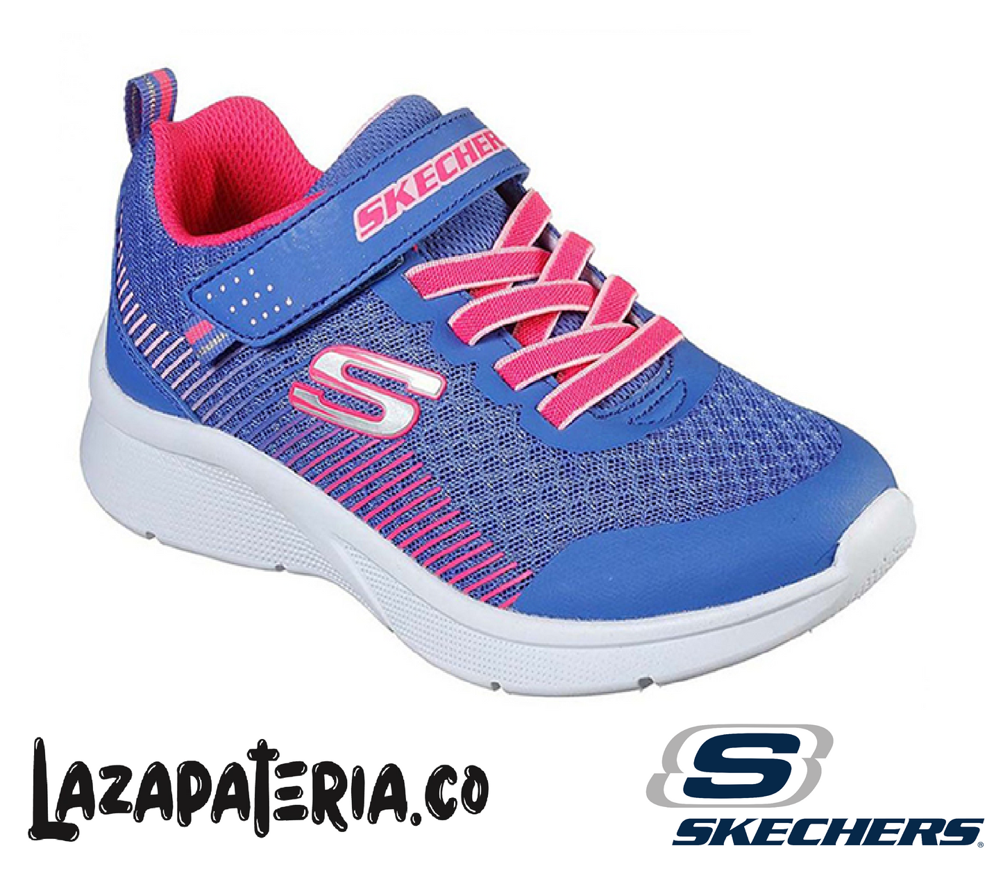 Tenis Skechers Microspec Azul para niña