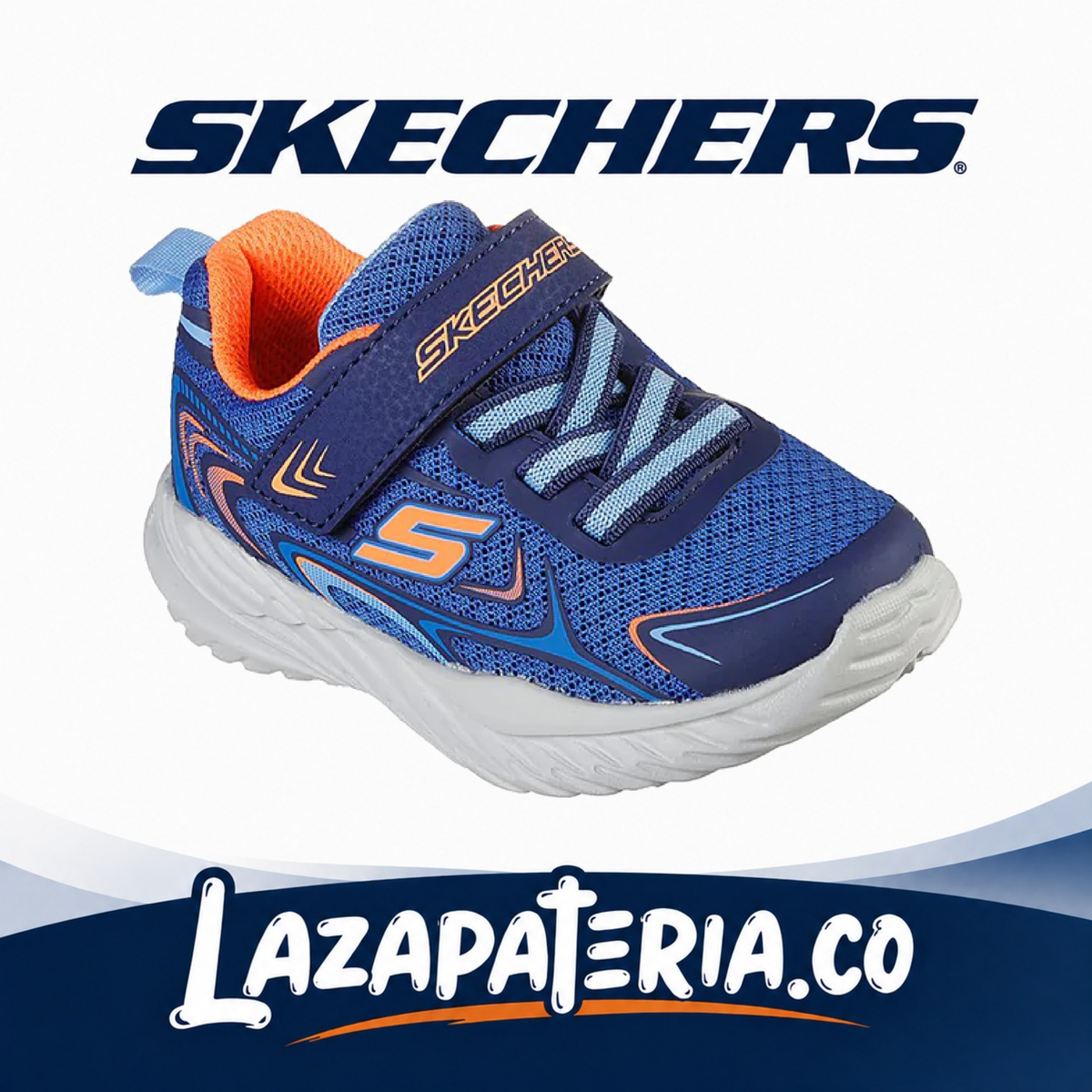 Tenis Skechers Nitro Sprint Azul para bebé