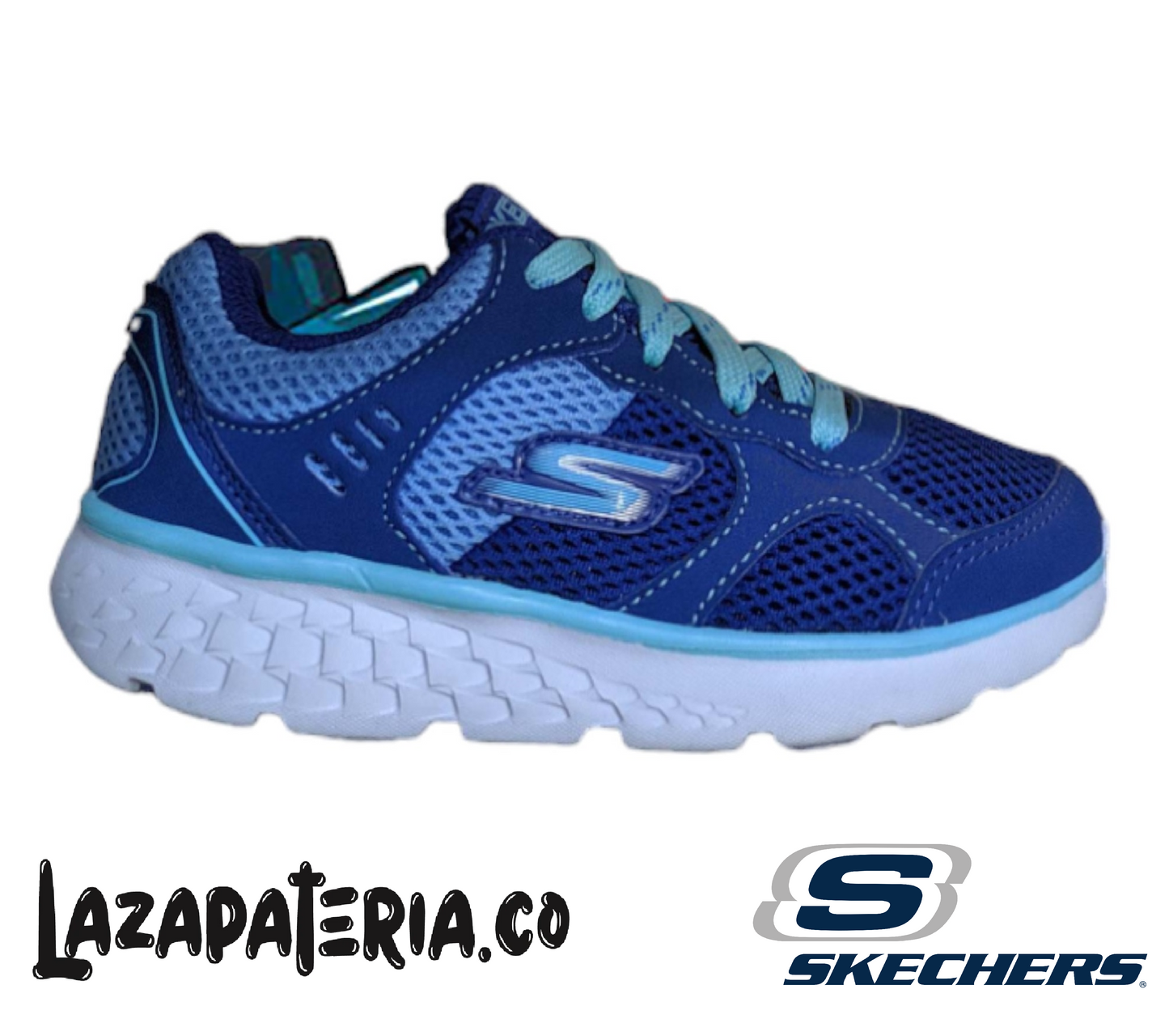 Tenis Skechers GOrun Azul para niña