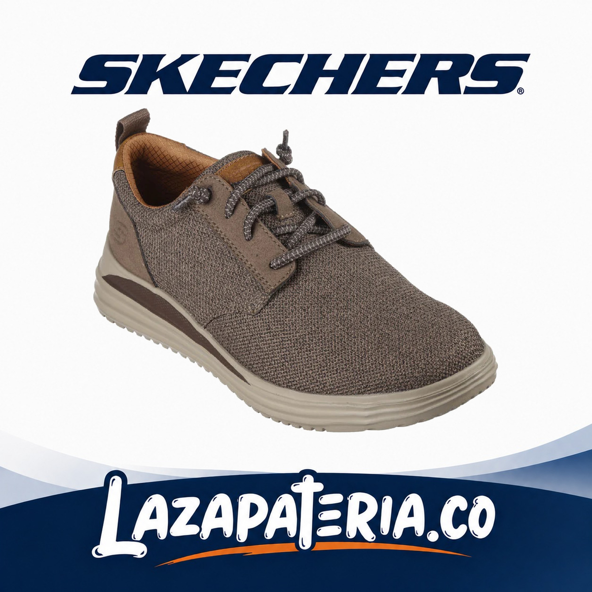Mocasines Skechers Proven Café para hombre