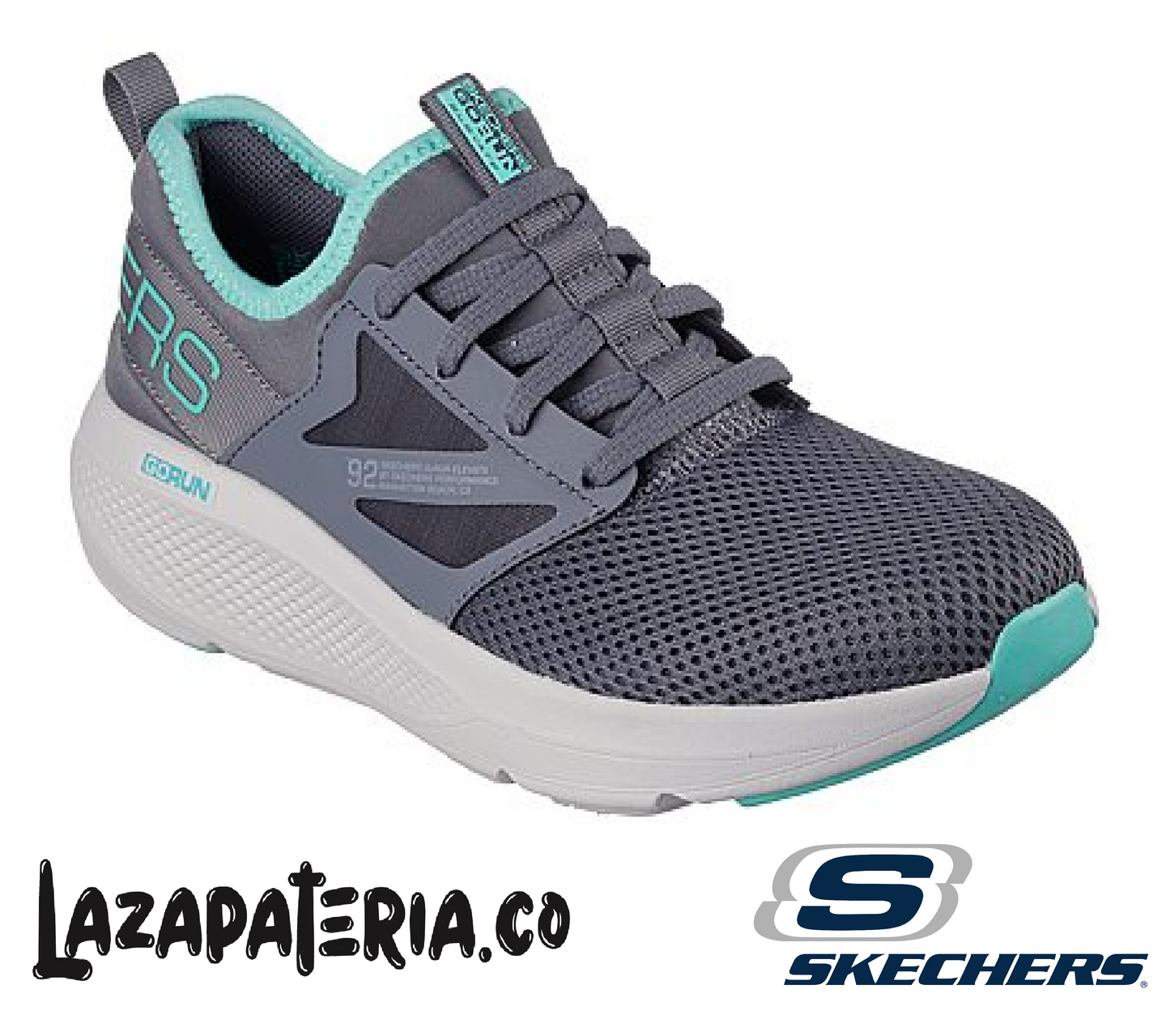 Tenis Skechers GOrun Elevate Gris Carbón para mujer