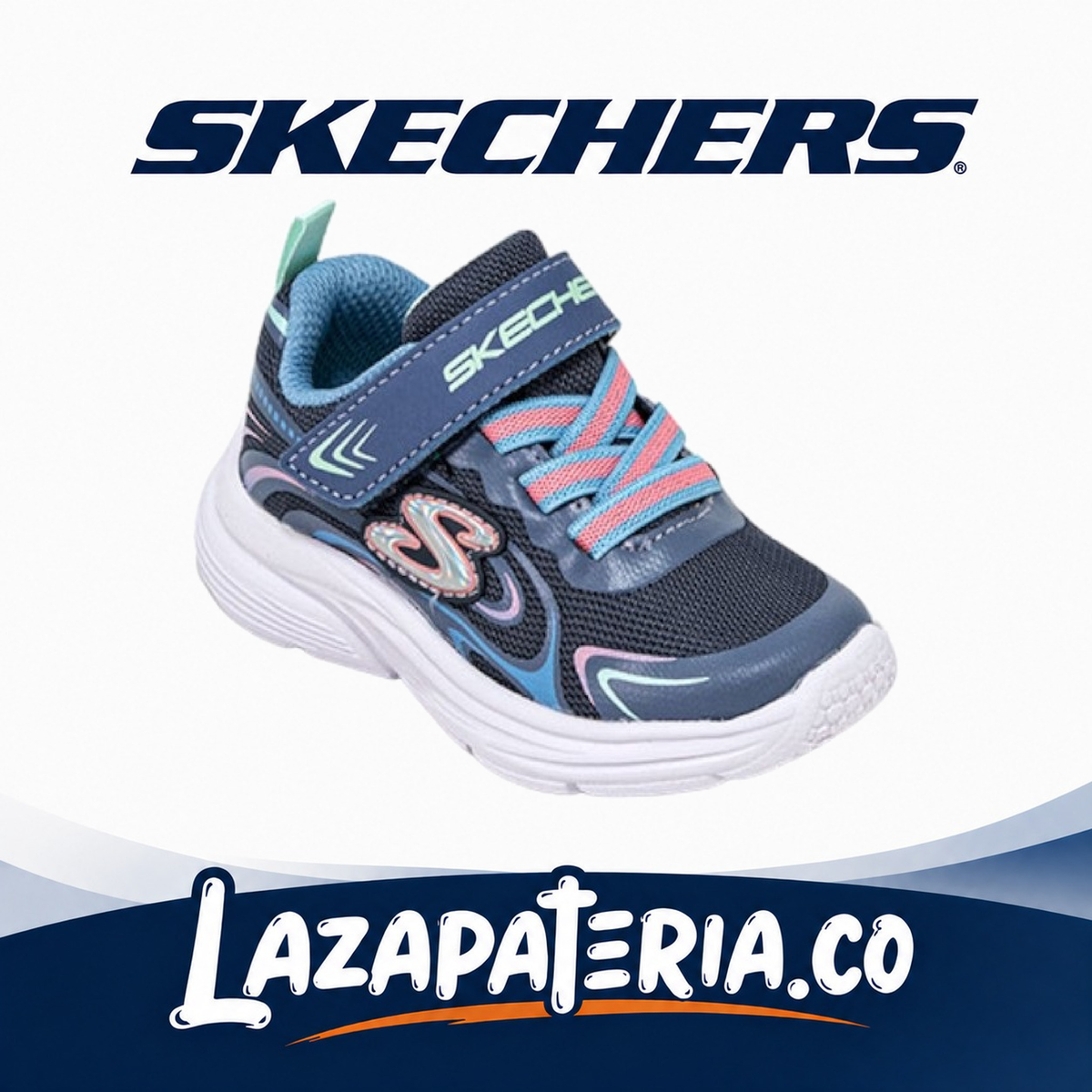 Tenis Skechers Wavy Lites Multicolor para bebé