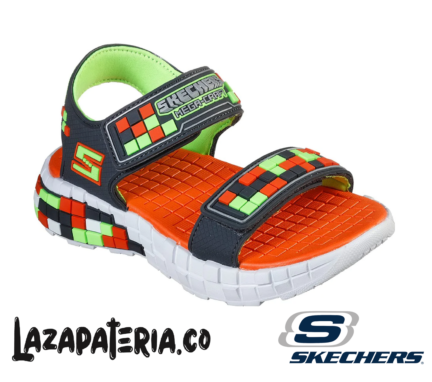 Sandalias Skechers Mega-Craft Gris Carbón para niño