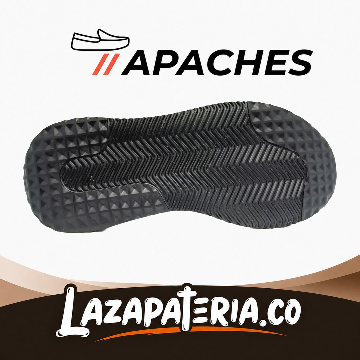 Zapatos Apaches Negro para hombre, vista 3