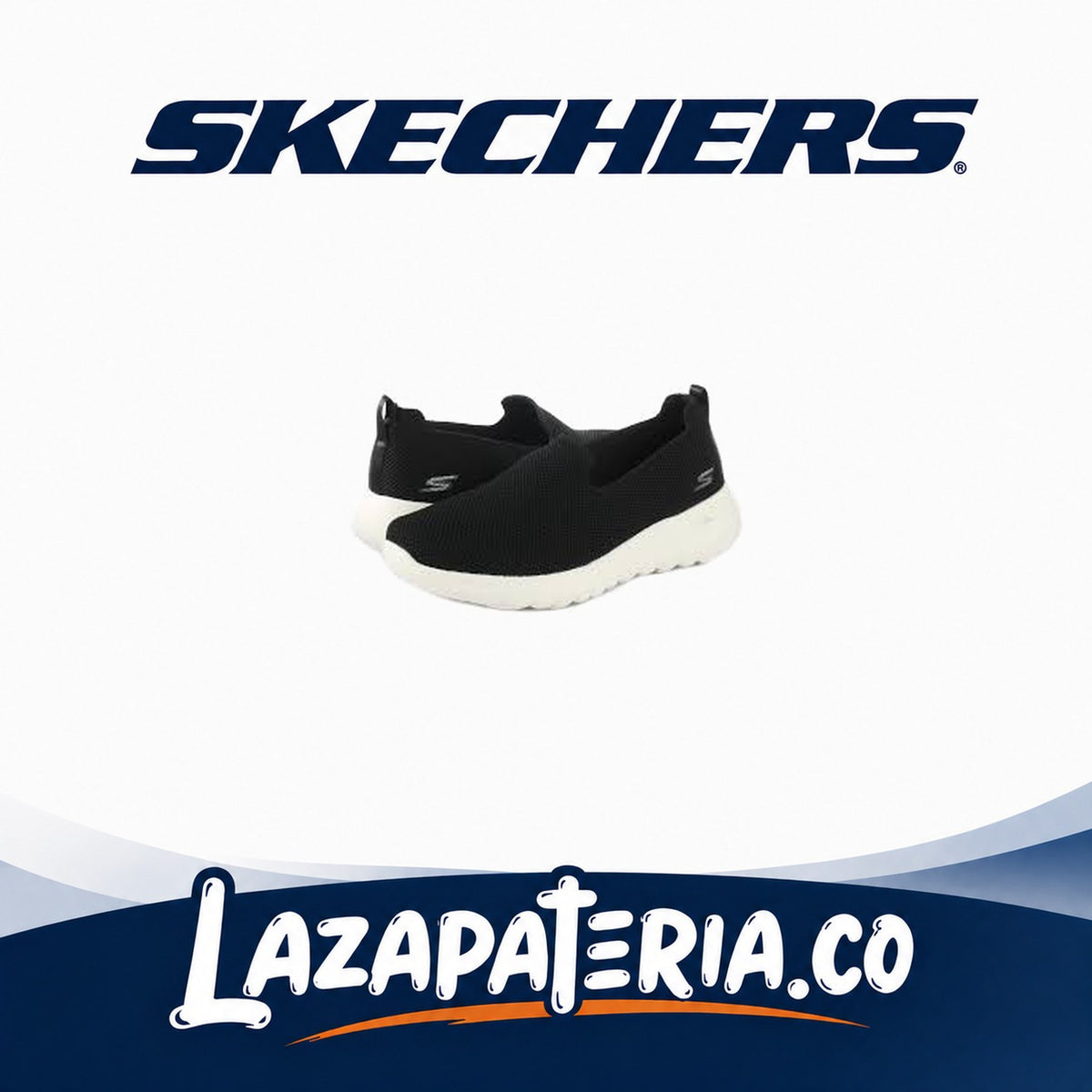 Baletas Skechers GO Walk Joy Negro para mujer, vista 2