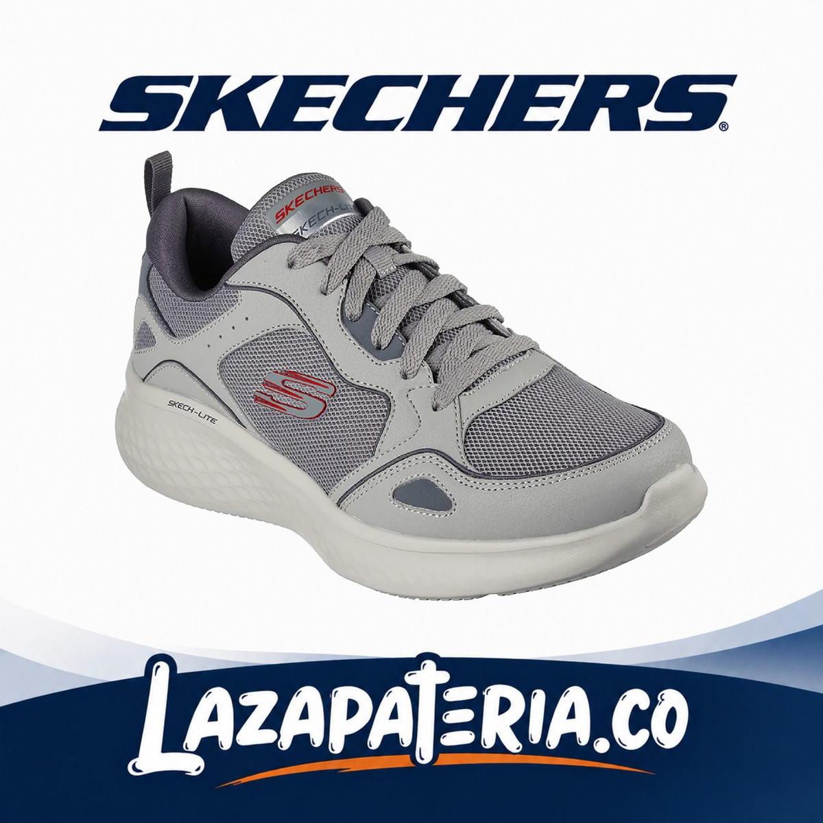 Tenis Skechers Skech-Lite Pro Gris para hombre