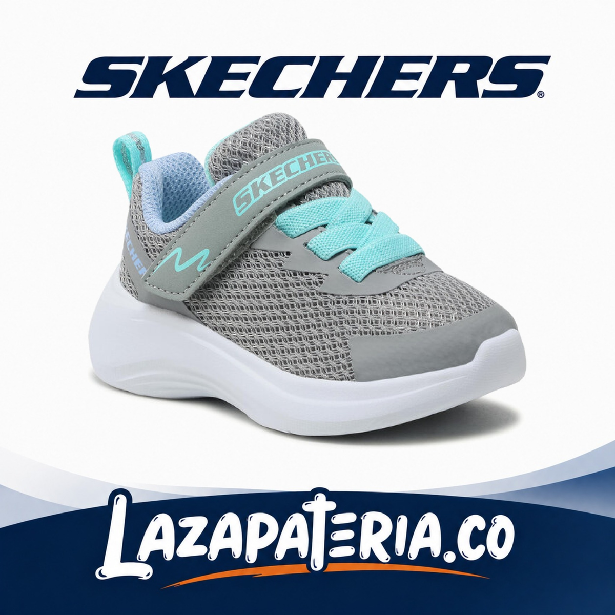 Tenis Skechers Selectors Gris para bebé