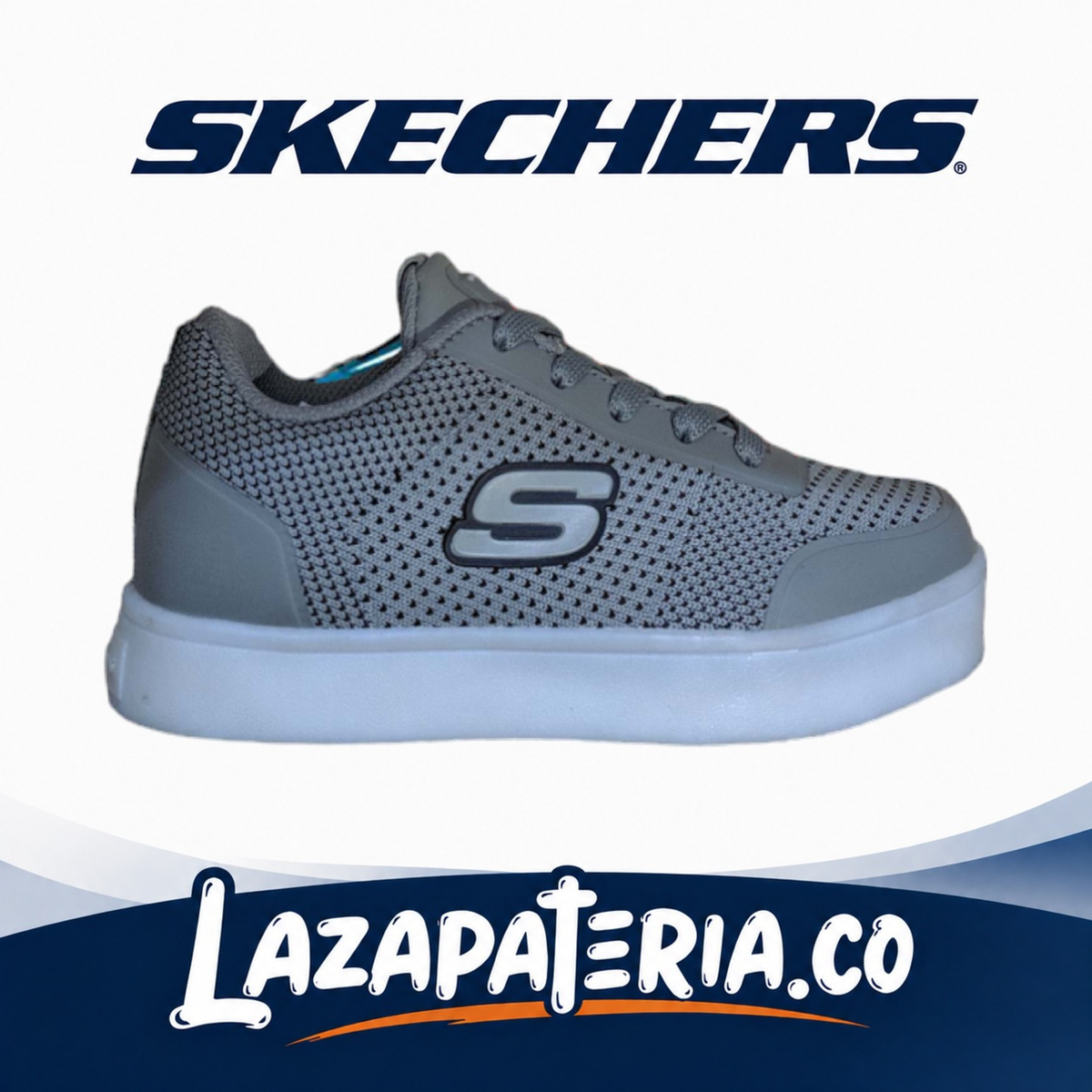 Tenis Skechers Gris para niña