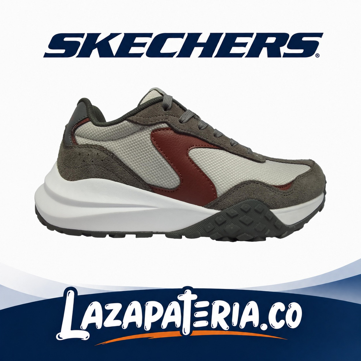 Tenis Skechers Fury Gris para hombre