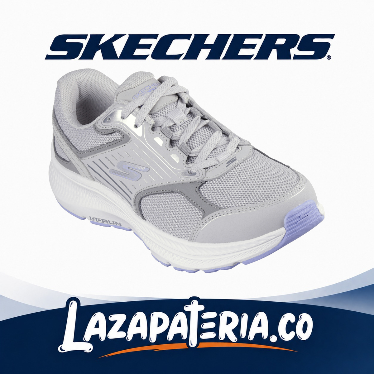 Tenis Skechers GOrun Consistent Gris para mujer