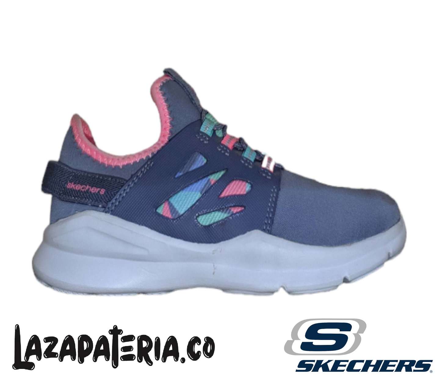 Tenis Skechers Street Gris para niña