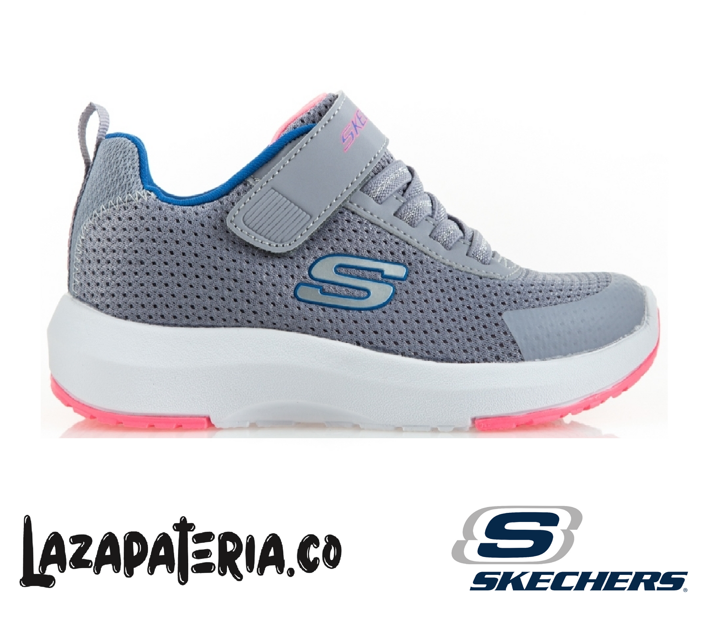 Tenis Skechers Dynamic Tread Gris para niña