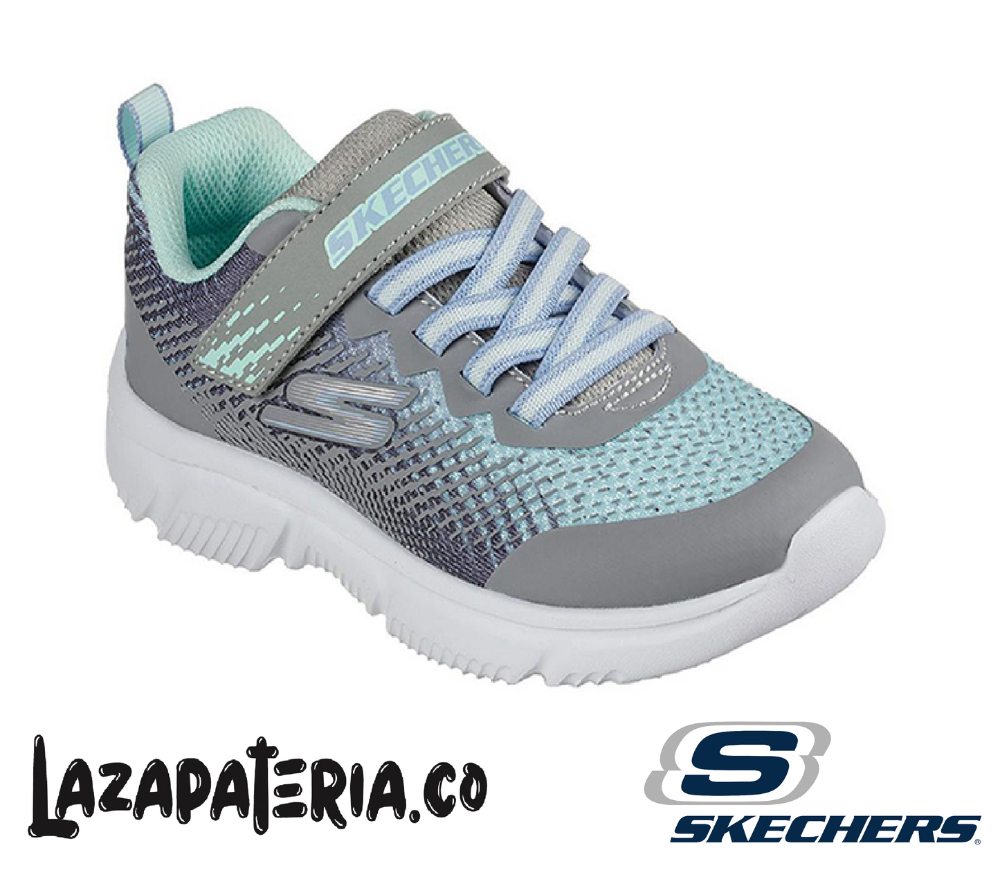 Tenis Skechers GOrun Gris para niña