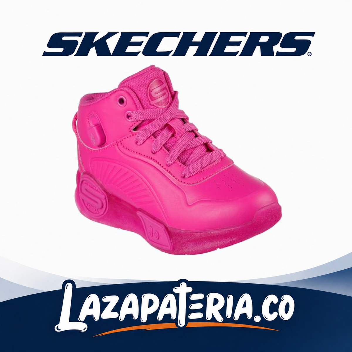 Botas Skechers S-Lights Fucsia para niña