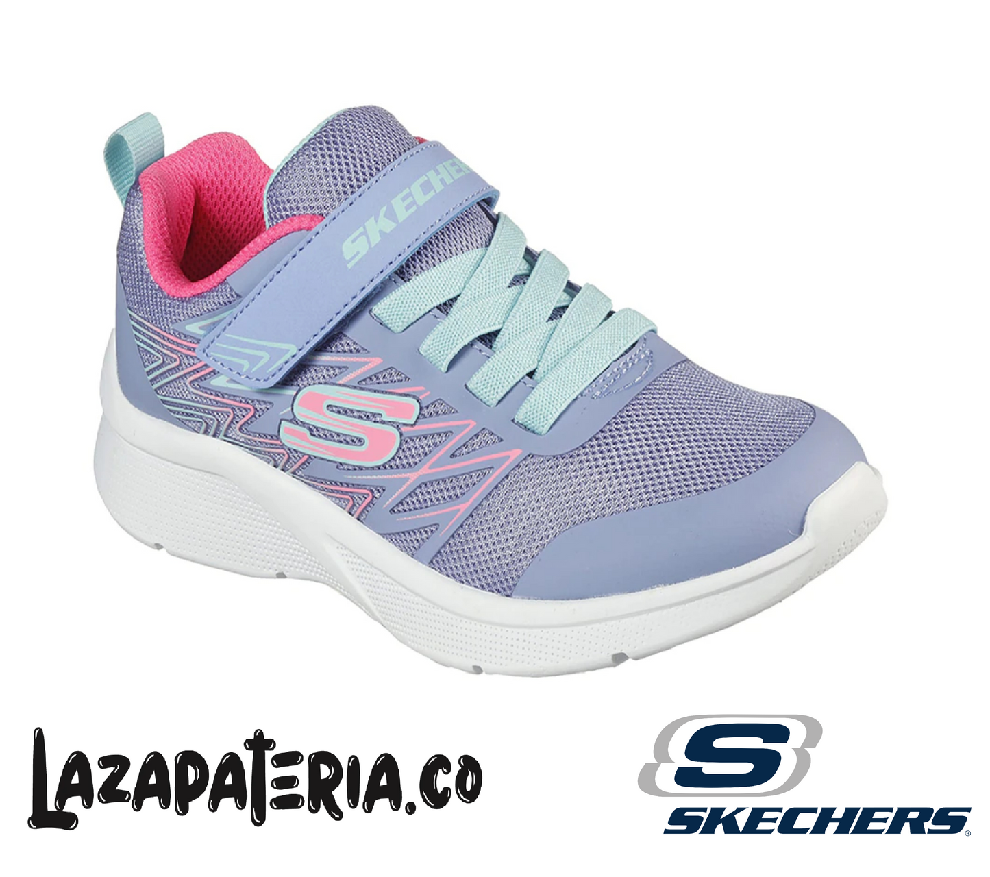 Tenis Skechers Microspec Lila para niña