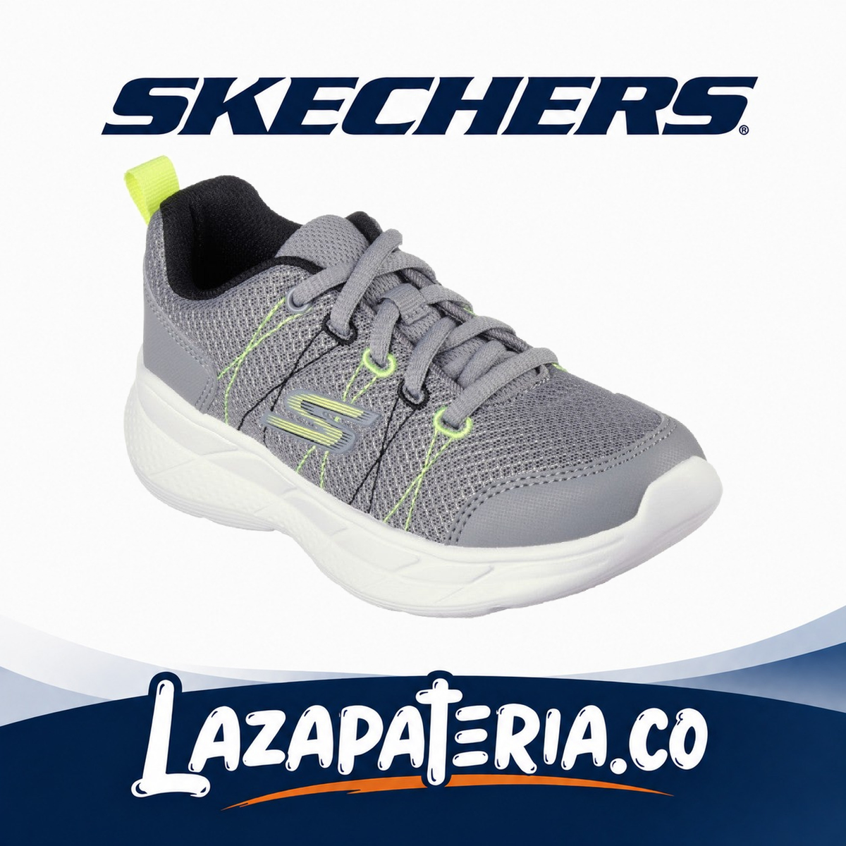 Tenis Skechers Snap Sprints 2.0 Gris para niño