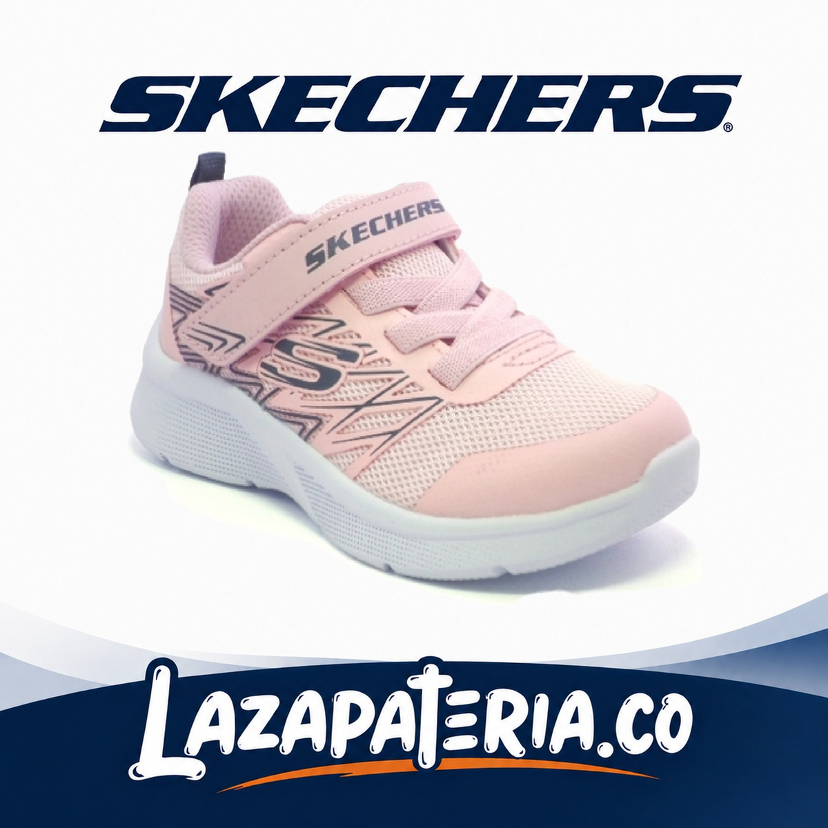 Tenis Skechers Microspec Rosado para bebé
