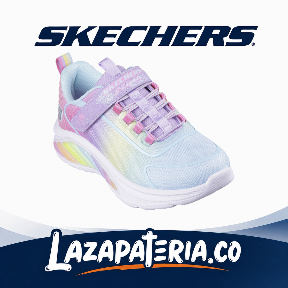Tenis Skechers Rainbow Cruisers Multicolor para niña