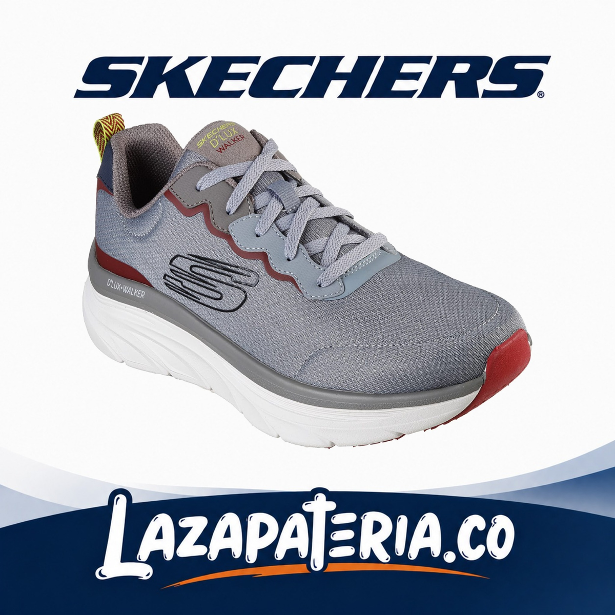 Tenis Skechers D'Lux Walker Multicolor para hombre